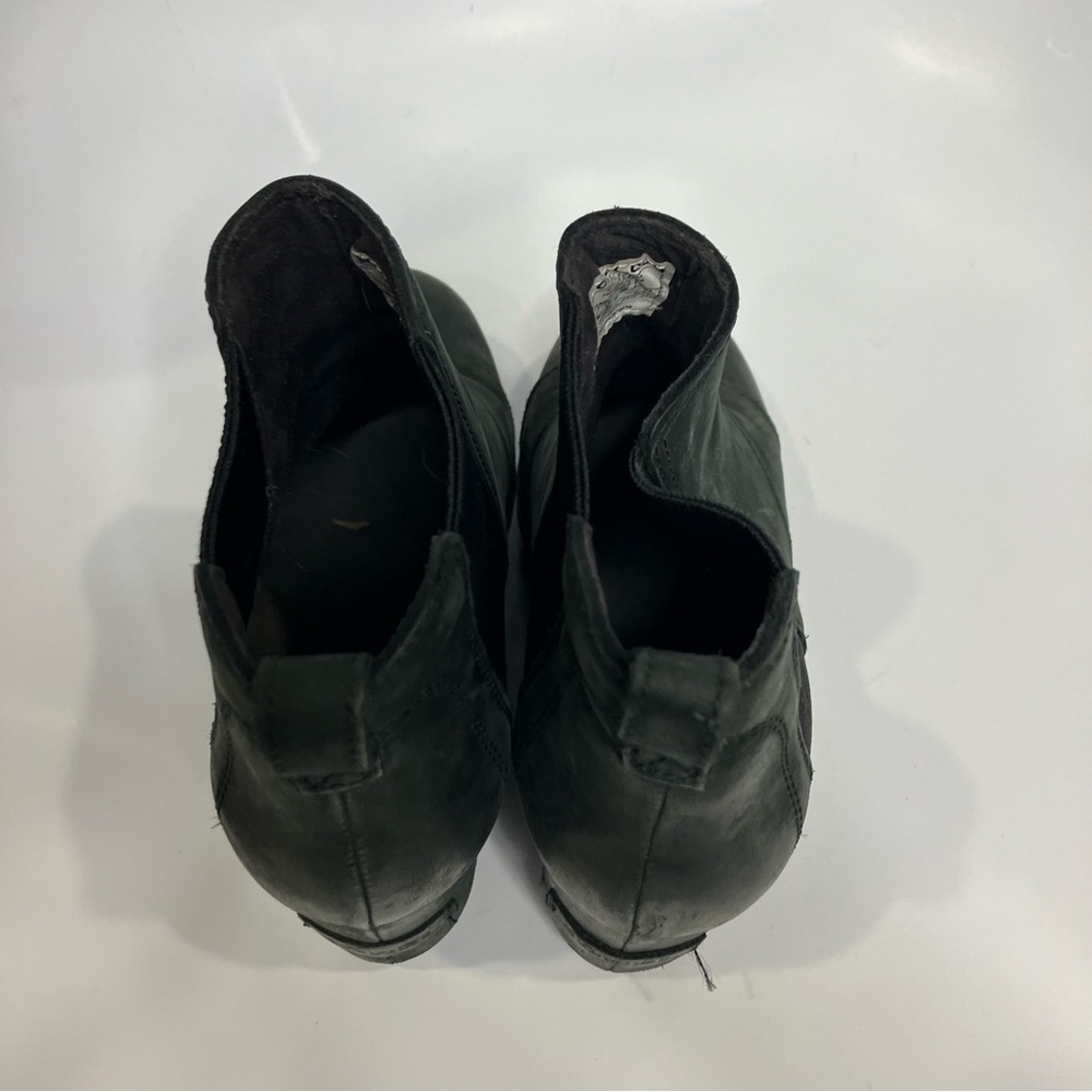 Sorel Black Leather Ankle Wedge Boot - Picture 5 of 9